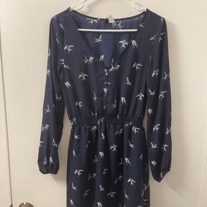 Navy midi dress size S